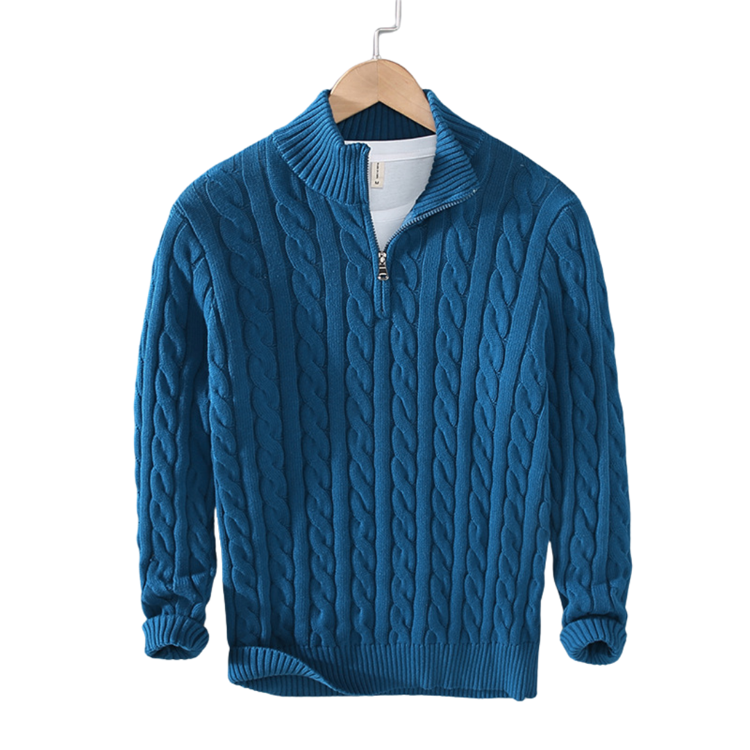 Signature Duo 06 -  Classic Half Zip Sweater