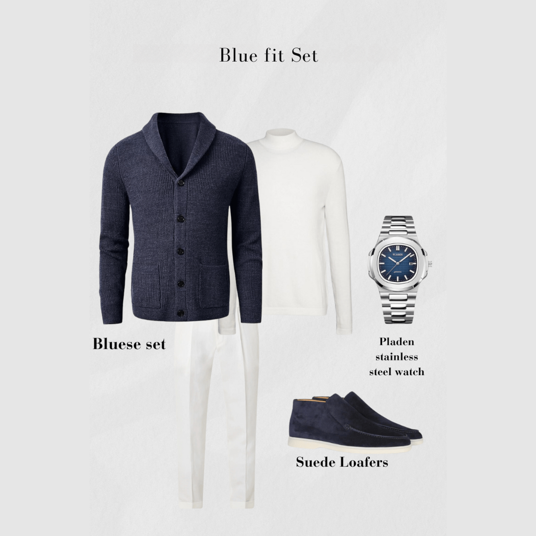 Blaine™ | Navy & White Set