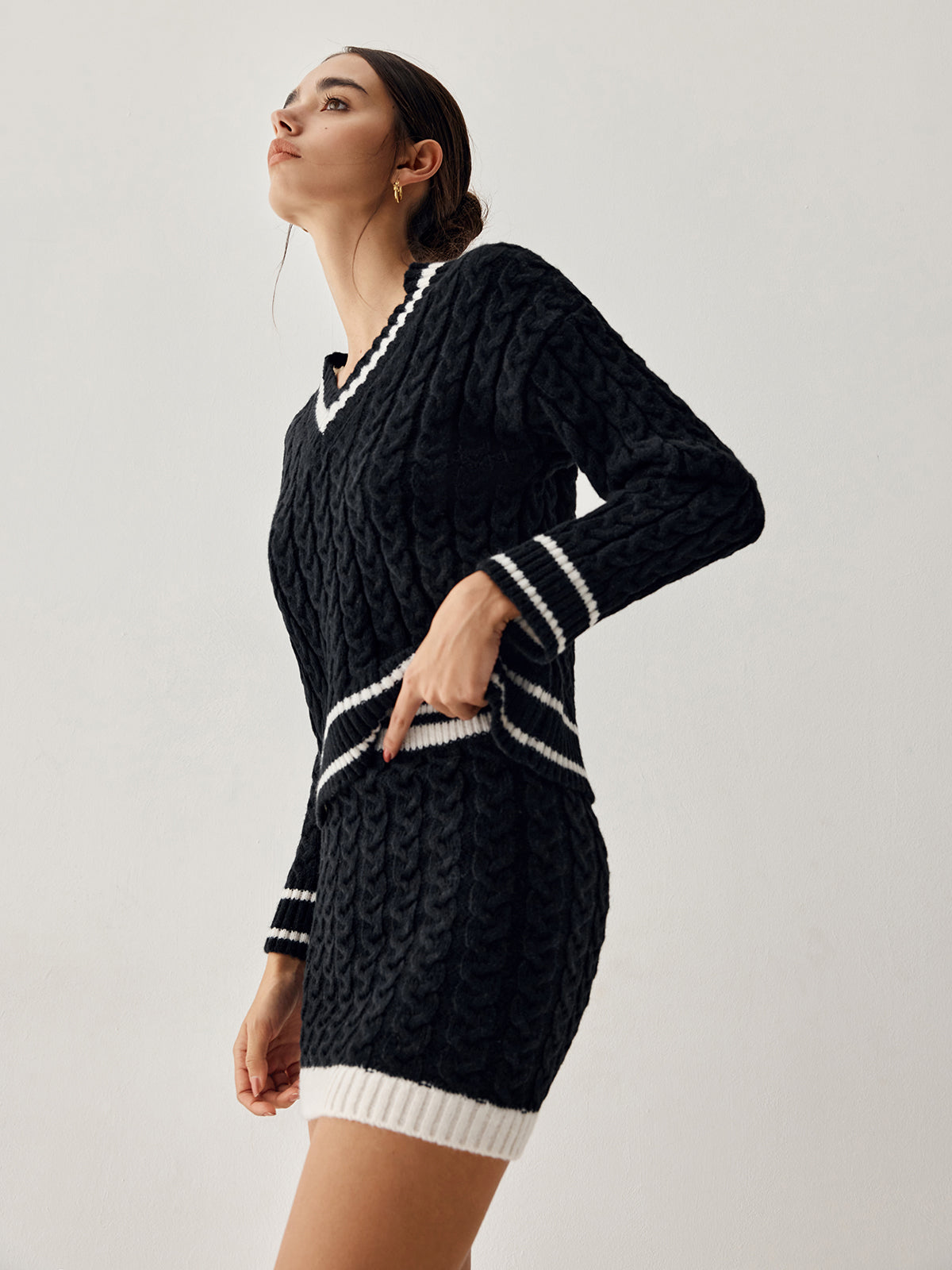 Ornella™ | Elegant Knit Sweater and Skirt Set