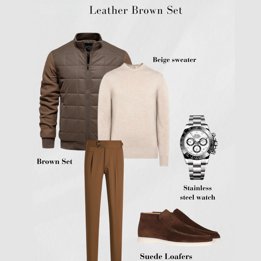 Olaf™| Leather Brown Set