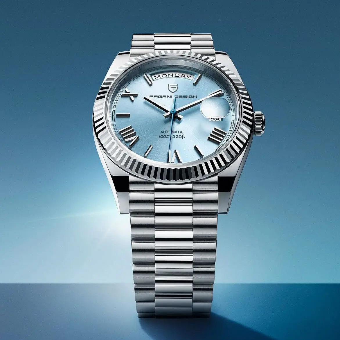 Varnava™ | Luxury Ice Blue Watch