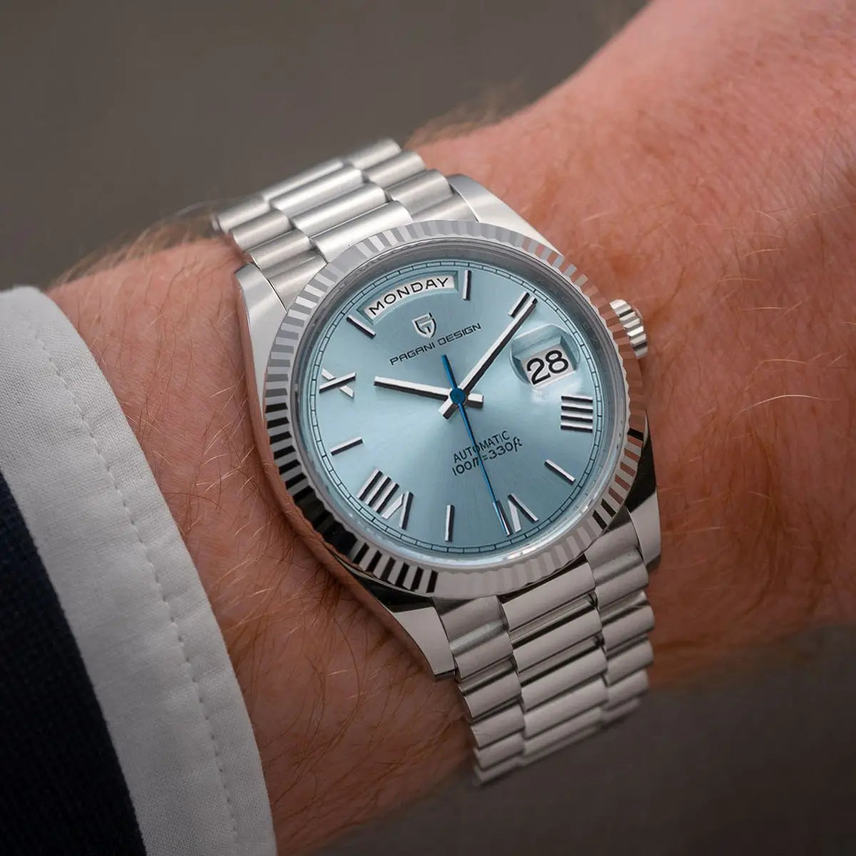 Varnava™ | Luxury Ice Blue Watch