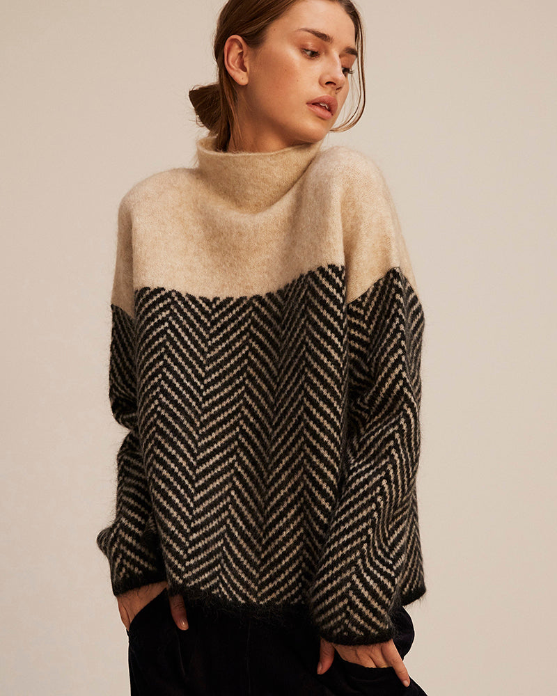 Gershona™ | High Collar Sweater